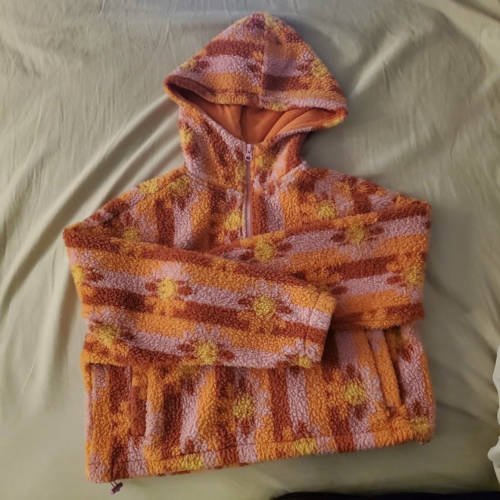 Billabong x Smiley 😊 Cozy Smiles Hoodie ✨ Orange Kiss 🍊 Size XS NWOT